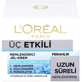 Resim L'Oreal Paris Normal ve Karma Ciltler İçin Nemlendirici Jel Krem 50 ML 