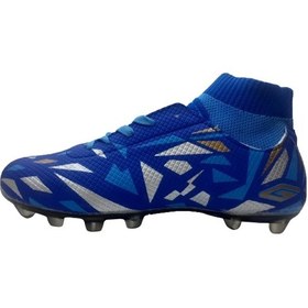 Resim Dugana Erkek Mavi Turkuaz Çoraplı Krampon Futbol Ayakkabısı Mavi 