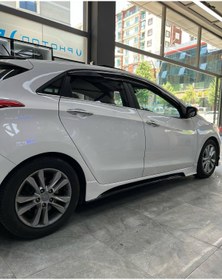 Resim GÜNEŞLİ GARAJ Hyundai I30 Custom Uyumlu Yan Marşpiyel (plastik) 