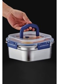 Resim 2 Adetçelik 1800 Ml Kilitli Yemek Meyve Et Buzdolabı Beslenme Saklama Kabı Mt106 