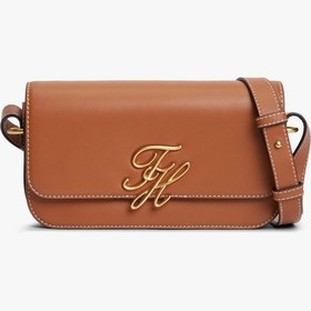 Resim Tommy Hilfiger Th Scrıpt Flap Crossover Kadın Kahverengi Çanta - Aw0aw18399 