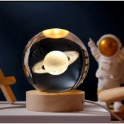 Resim Galaksi Renk Değiştiren Işıklı Cam Küre 8cm 