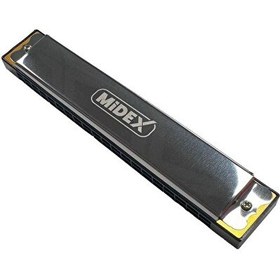 Resim Midex HN-20SL Silver 20 Delikli Mızıka 
