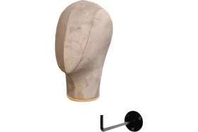 Resim Manken İstanbul Duvara Monte Bayan Kumaş Kaplı Kafa Mankeni 