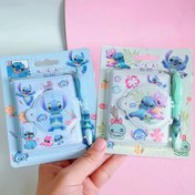 Resim Disney 1 Adet Stitch Tükenmez Kalem Seti Yüksek Kalite Defter Öğrenciler İçin Taşınabilir Küçük Not Defteri Günlük 