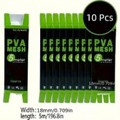 Resim 10 Paket PVA Mesh Carp Balıkçılığı Besleyici Bait Atıcı, Su Geçirmez PVC Ağı, 5m Uzunluk, 18mm Çap, Rig Tackle için, Beyaz 