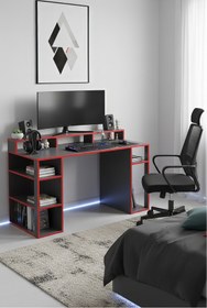 Resim Platinreyon ARENA OYUNCU MASASI RGB IŞIKLI LEDLİ UZAKTAN KUMANDALI 