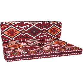 Resim Erbasonline Mtk404-402 Şark Köşesi Bordo Halı Des. Ikili Minder Tk. 120Lik 