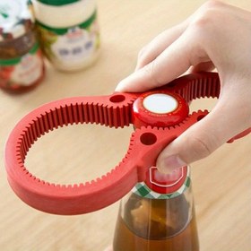 Resim Kolay Kavanoz Açacağı, Mutfak Aleti Silikon Kapak Açıcı, Şişe ve Kutu Açma Aracı 