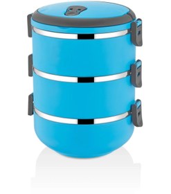 Resim BERMİRA Home Collection Freshbox 3 Katlı Yemek Termosu, Sefer Tası, Saklama Kabı 