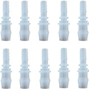 Resim Moveevo 10 Adet Pp Malzeme Su Akvaryumu Hava Pompa Ve Silikon Boru Bağlantı Redüktör Fittingi, 7.9-11.1 Mm Boyut, Dayanıklı Ve Toksiksiz 