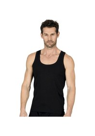Resim Özkan Underwear 6 Adet Özkan Erkek Penye Atlet 11407 Siyah 