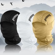 Resim 1 Adet/2 Adet/5 Adet İlkbahar & Yaz "BACKWOODS" Harf Baskılı Unisex Balaklava Şapka Tek Delik Tam Yüz Kapatma Boyun Maskesi, Açık Hava Sporları Dağ Tırmanışı Bisiklet Rüzgar Geçirmez Toz Önleyici Vizör Şapkası 