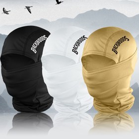Resim 1 Adet/2 Adet/5 Adet İlkbahar & Yaz "BACKWOODS" Harf Baskılı Unisex Balaklava Şapka Tek Delik Tam Yüz Kapatma Boyun Maskesi, Açık Hava Sporları Dağ Tırmanışı Bisiklet Rüzgar Geçirmez Toz Önleyici Vizör Şapkası 