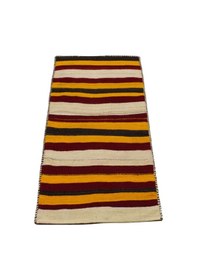 Resim Zehra Abla Halı Antika El Dokuma Dekorluk Yörük Sivas Yün Çuval Kilim 6263 