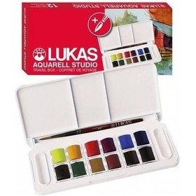 Resim Lukas Aquarell Studio Sulu Boya Seti 12 Renk 1/2 Tablet 