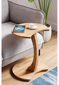 Resim Jet Tekerlekli C Sehpa Koltuk Sehpası Yan Sehpa Zigon Sehpa Servis Sehpası Atlantik Çam 