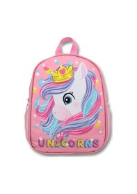 Resim Cennec Pembe Unicorn Kız Çocuk Anaokulu Çantası 