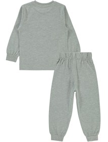 Resim Düt Düt Baskılı 2-5 Yaş Pijama Takımı - Gri - Grimelanj / 2-3 Yaş 