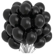 Resim Pastel Balon Siyah 100 Adet Siyah 