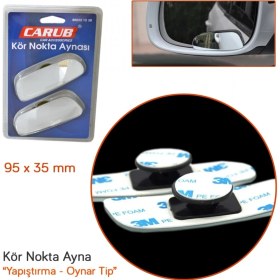 Resim Carub Kör Nokta Ayna Dikdörtgen Oynar 95X35 mm BR0221238 