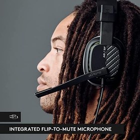 Resim Logitech ASTRO A10 oyun kulaklığı, Gen 2 kablolu kulaklık, kulak üstü oyun kulaklığı, hafif ve sağlam, kolay açılır kapanır mikrofon, 32 mm sürücü, PS5, PS4, Nintendo Switch, PC için, siyah 