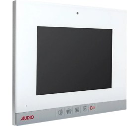 Resim AUDIO 001188 7 Inç Slim Görüntülü Diafon Bus Plus Mekanik Butonlu Beyaz 