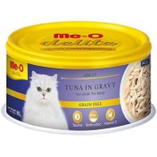 Resim Me-O Delite Ton Balıklı ve Soslu Tahılsız Kedi Konservesi 80 Gr 