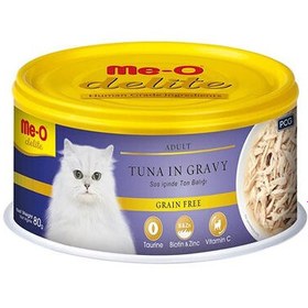 Resim Me-O Delite Ton Balıklı ve Soslu Tahılsız Kedi Konservesi 80 Gr 