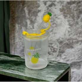 Resim TTT Ananas Tasarımlı Kupa Bardak 
