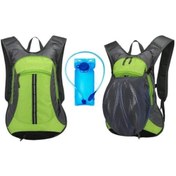 Resim Novahub 2.0l Su Torbası Uyumlu 32x12x44cm, 0.36kg, 2 Yönlü Fermuarlı Hidrasyon Sistemi Mavi Mavi 