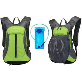 Resim Novahub 2.0l Su Torbası Uyumlu 32x12x44cm, 0.36kg, 2 Yönlü Fermuarlı Hidrasyon Sistemi Mavi Mavi 