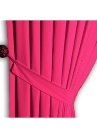 Resim Fuşya Ada Fon Perde Pilesiz Extraforlu Düz Dikim Büzgü Pile-fuşya Fuşya 