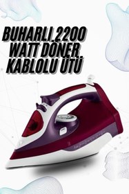 Resim FTA TİCARET Buharlı Kablolu Ütü 2200 Watt Önleyici Şok Buharlı 