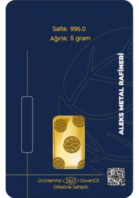 Resim Agakulche 5 Gr 995 24 Ayar Amr Külçe Altın 