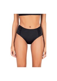 Resim Endeep Kadın Büzgülü Kalın Kenarlı Siyah Bikini Altı Siyah 