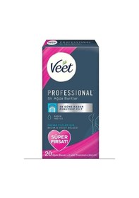 Resim Veet Professyonel Bacak ve Vücut için Ağda Bandı Hassas 20'li 