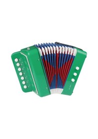 Resim H.oner 3 Bas Mini Boy 7 Notalı Çocuk Akordeonu Yeşil 