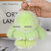 Resim Silver1 Gıoıo Yeni Sevimli Gerçek Saç Tilki Küçük Cinderblock Saç Araba Anahtarlık Kolye Ins Pixie Peluş Top Çanta Aksesuarları (Yurt Dışından) 