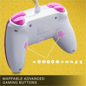 Resim PowerA Nintendo Switch Için Geliştirilmiş Kablolu Controller - Princess Peach Battle, Gamepad, Oyun Kumandası, Kablolu Denetleyici, Resmi Lisanslı 