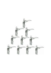 Resim Omniwash Krom Dirsek Basmalı Dezenfektan Duvar Askı Aparatı 10 Adet Krom 