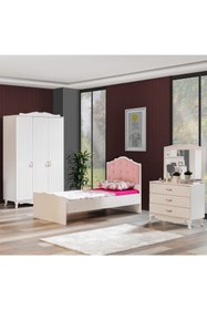 Resim Setay Su Genç Odası - 3 Kapılı Dolap, Karyola, Şifonyer 