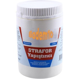 Resim Badem10 Strafor Kartonpiyer Yapıştırıcısı (1 KG) Su Bazlı Beyaz Plaka Tavan Yalıtım Levha Sıvı Hazır Tutkalı 