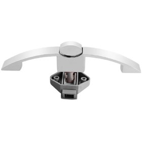 Resim Berhimi Karavan Dolap Düğmesi - Bas-çek - Oval Krom Buton - Br4010ch 