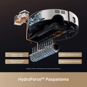 Resim Mova Robot Süpürge: 28.000PA Emiş, 80°c Sıcak Suyla Yıkama, 8cm Engel Aşma, Akıllı Halı Koruması, Maxireach Kenar Temizliği, Aı Engel Tanıma ve Kurutmalı Tam Otomatik Bakım Istasyonu 