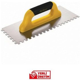 Resim Dekor 831 Seramik Malası Plastik Saplı 40 Cm 12x12 Dişli Paslanmaz Çelik Yerli Üretim 