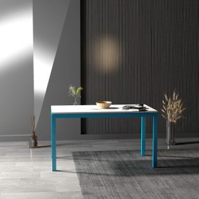 Resim Melan Yemek Masası & Toplantı Masası - Mavi / M 