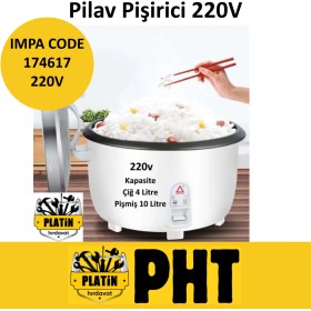 Resim Impa 174617 Rıce Cooker 220V Pilav Pişirici 4,0 Litre 