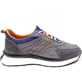 Resim MARCOMEN Gri Deri Erkek Sneaker Ayakkabı 