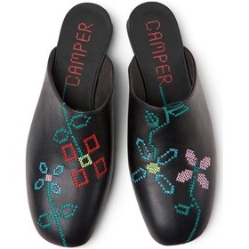 Resim Twins Siyah Deri Kadın Sandalet K201750-001-6733 Siyah 